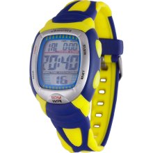 Chronotech Children's Digital Grey Dial Blue/ Yellow Plastic Watch