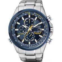 Citizen AT8020-54L Watch Blue Angels Mens - Blue Dial Stainless Steel Case Quartz Movement