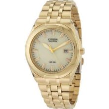 Citizen BM6842-52P Mens Gold Tone Corso Eco-Drive Stainless Steel Champagne Dial