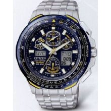 Citizen Eco-drive Stainless Steel Blue Angels Skyhawk A-t Watch