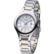 Citizen Ladies Eco-drive Classic Watch White Fe1020-53b