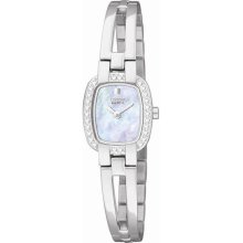 Citizen Ladies Stainless Steel Bangle Style Mother of Pearl Dial Swarovski Crystals EW9930-56Y