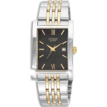 Citizen Quartz Mens Two-Tone Stainless Steel Dress Watch