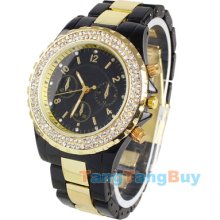 Classic Crystal Dial Luxury Fashion Man Woman Girl Lady Unisex Dress Wristwatch