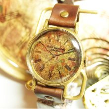 Classic Vintage brass type Handmade Handcraft watch 