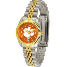 Clemson Tigers Womens Anochrome Gold Watch