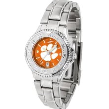 Clemson Tigers Womens Steel Anochrome Watch
