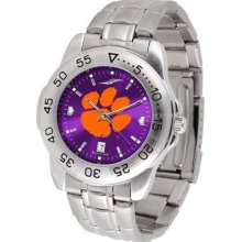 Clemson University Tigers Men's Stainless Steel Wristwatch