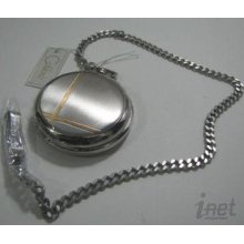 Colibri Pocket Watch Pwq-096817s 14k Steel Black Dial