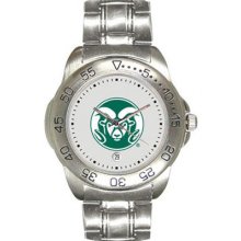 Colorado State Rams Men's Sport ''Game Day Steel'' Watch Sun Time