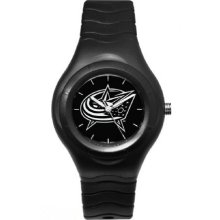 Columbus Blue Jackets Shadow Black Sport Watch w/White Logo