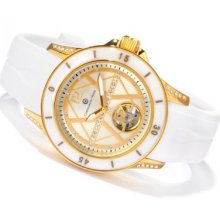 Constantin Weisz Women's Mechanical Strap Watch Made w/ Swarovski Elements