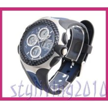 Cool Black Casual Multifunctional Water Proof Top Digital Quartz Men Women Watch