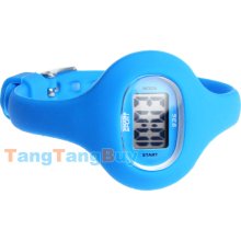 Cool Silicone Rubber Candy Safety Digital Child Kids Wristwatch Gift 9 Color
