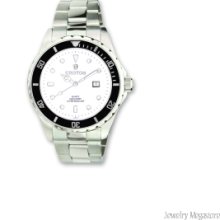 Croton Ladies Stainless Steel White Dial Quartz Sport Watch