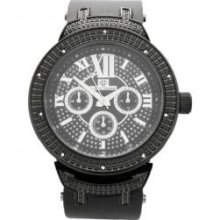 Custom Black .10ct Diamond Super Techno Watch