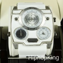 Custom Designed Fashion Hip Hop Watch 50 Cents Water Resistance Steel Back