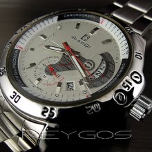 Date Luxury Elegant Fashion Mechanical Automatic Steel Men Wrist Watch Wv197