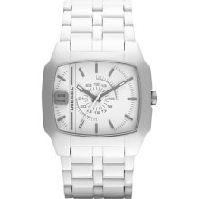 Diesel Mens Analog Plastic Watch - White Bracelet - White Dial - DZ1548
