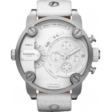 Diesel Mens Dz7265 Sba White Leather Oversize Watch