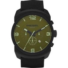 Diesel Mens Olive Watch Dz4194 Black Ion-plated Stainless Steel