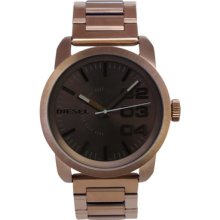 Diesel Watches Men's Domination Brown Stainless Steel Brown Dial Brown