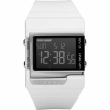 Diesel White Digital Mens Watch