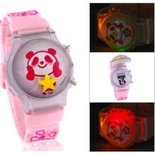 digital watches for kids Childrens Watch with Flashing Light (Pink)