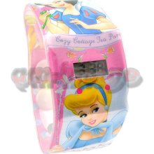 Disney Cinderella Princess Led Digital Plastic Strap Wrist Watch Qt896