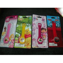 Disney Winnie The Pooh Dora The Explorer Cars Princess Child's Lcd Watch