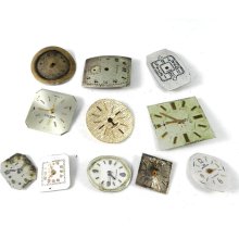 DIY Steampunk Supplies Vintage Ladies Watch Dials Faces Metallic Steampunk Supplies Watch Parts - 224