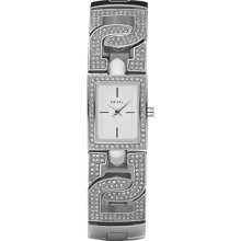 DKNY Crystal-Accented Stainless Steel Ladies Watch NY4934