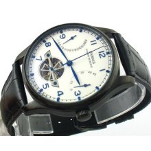 E437,parnis 43mm Pvd Power Reserve Automatic Watch