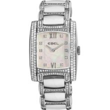 Ebel Women s Brasilia Swiss Made Quartz 18K White Gold Bracelet Watch