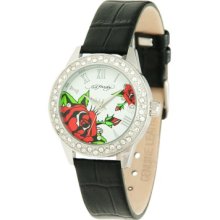 Ed Hardy Leather Gift Set White Dial Women's watch #VA-LTD