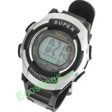 Electronic Children's Sports LCD Digital Alarm Wrist Watch