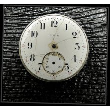 Elgin Vintage Pocket Watch Movement, 39 mm, Steampunk, Alt Art