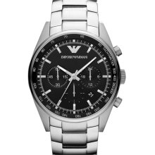 Emporio Armani Round Stainless Steel Bracelet Watch Silver