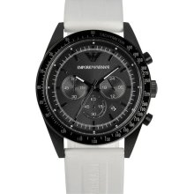 Emporio Armani Silicone Strap Sports Watch, 43mm
