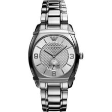 Emporio Armani Women's Second Dial Classic Silver Watch Ar0345
