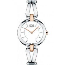 ESQ Corbel 07101398 Two-tone Rose Gold-plated Stainless Steel Watch