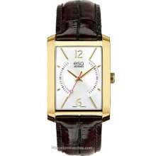 ESQ Movado Synthesis Mens Watch White Dial Gold-Tone Case 07301420