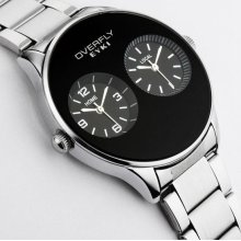 Eyki Dual Dial Male Watch Fashion Quartz Watch Steel Strip Mens Watc