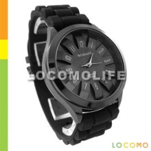 Fashion Design Couple Pair Special Quartz Watch Black