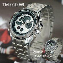 Fashion Luxury Style Metal Watch For Man Tm-019 White