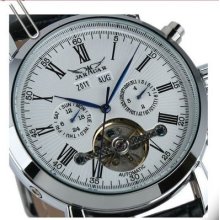 Fashion Menchanical Mens Watch Hours Clock Luxury Sport Wrist Watch 0132