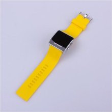 Fashion Yellow Mirror LED Digital Date Jelly Silicon Casual Sport ...