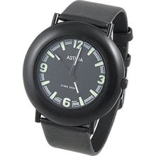 Faux Leather Band Arabic Numerals Dial Unisex Watch