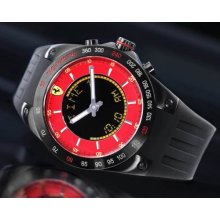 Ferrari Lap Time Chronograph Watch Red Version