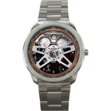 Ford Shelby Gt500 Steering Wheel Sport Metal Watch